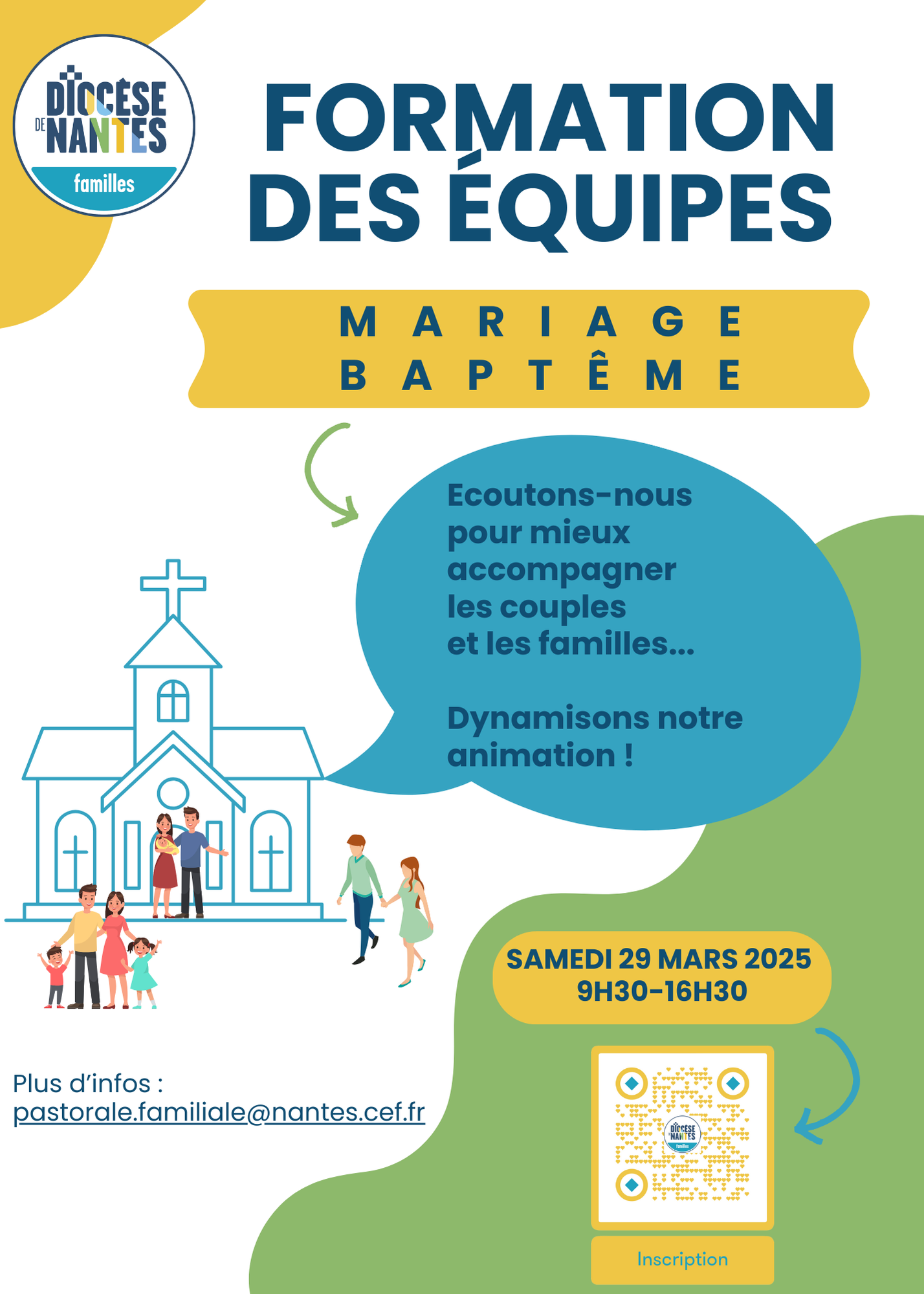 Formation équipes mariage et baptême Invitation à la formation équipes mariage et baptême